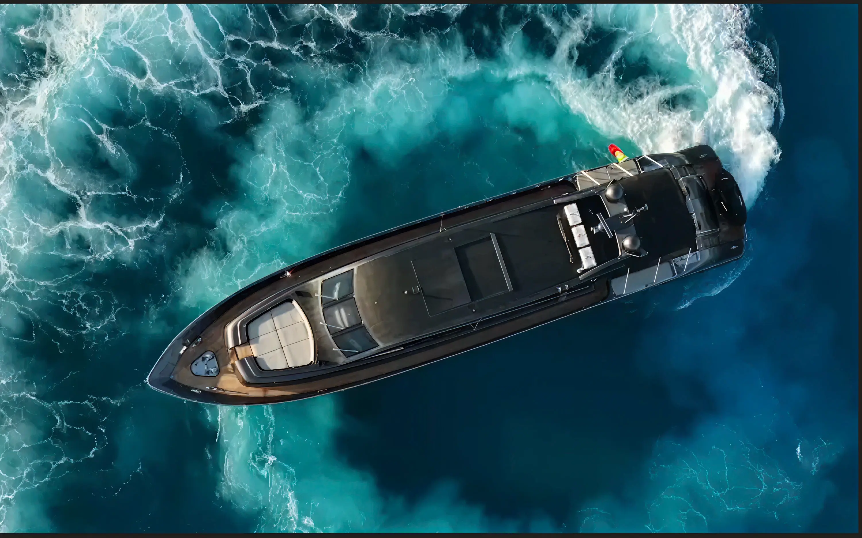 Marine vessel at sea